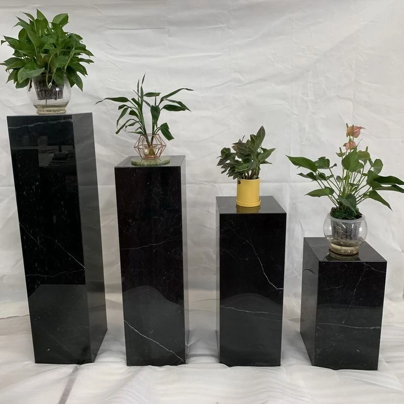 Black Marquina Marble Flowerpot Column.jpg