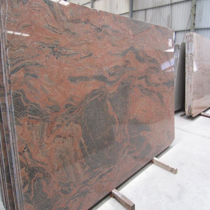 Muclticolor red granite slab