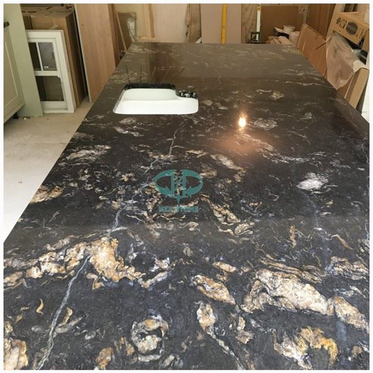 Titanium Black Granite Kitchen Island Tops