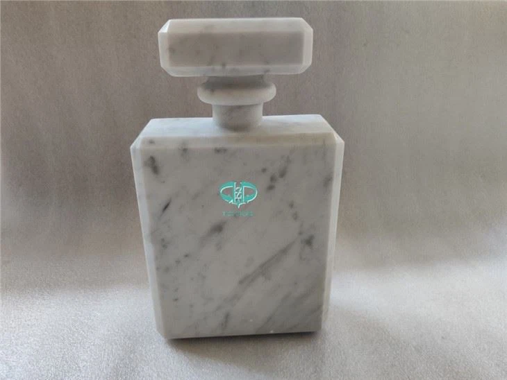 carrara white stone perfume bottles