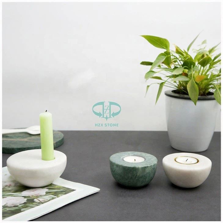 Natural Marble Tea Light Candle Holder