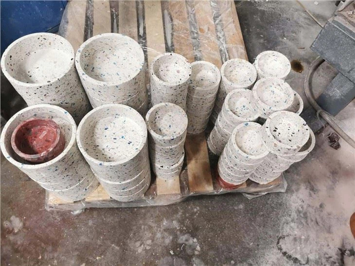 Dog Stone Bowls