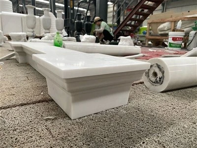 Bianco Sivec márvány oszloptalpok